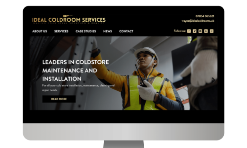 Ideal Coldroom Services website