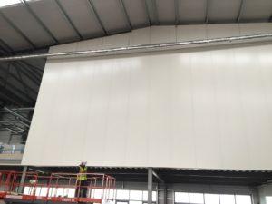 Installation of coldstore panels