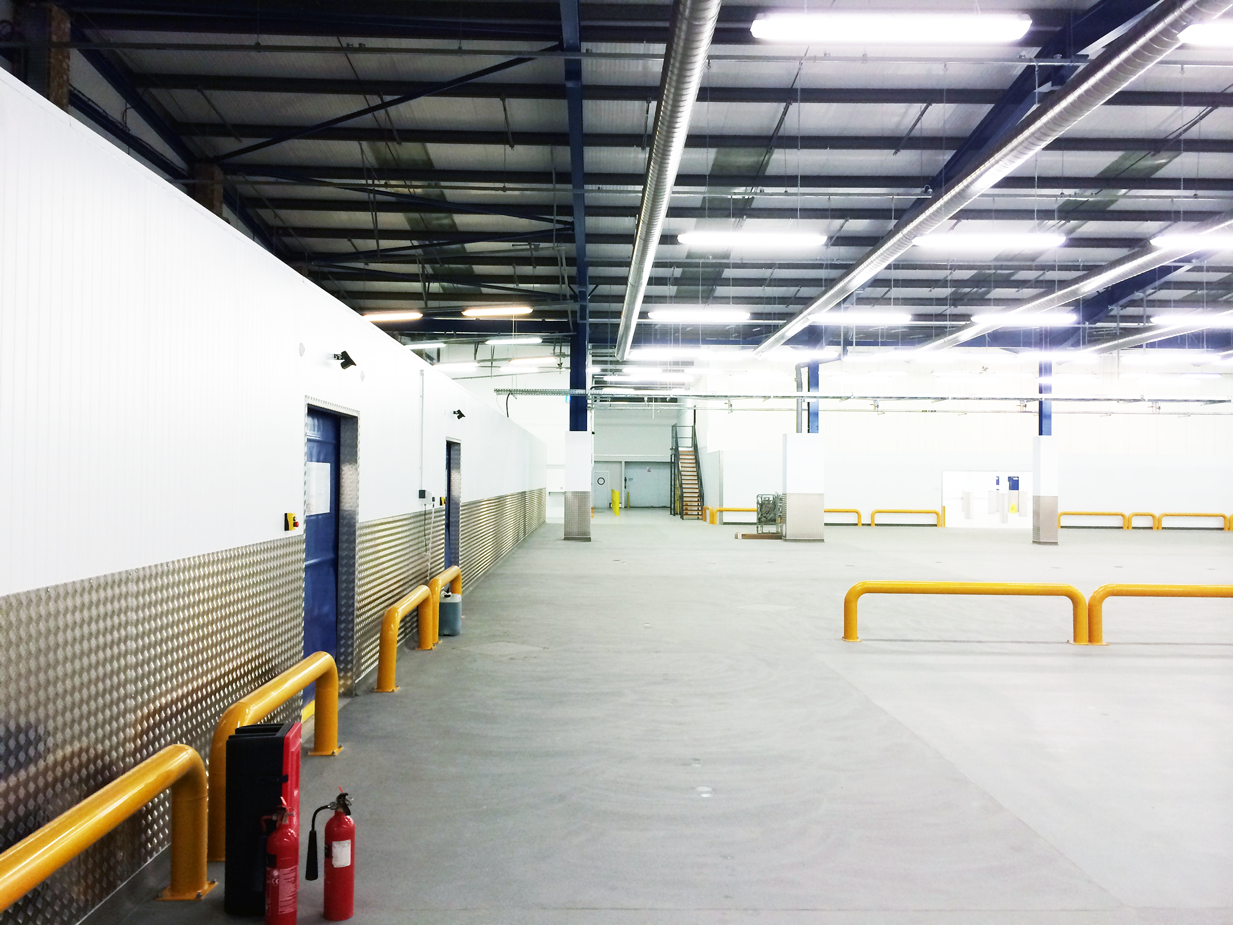 Coldroom and coldstore protection, bollards and goalposts